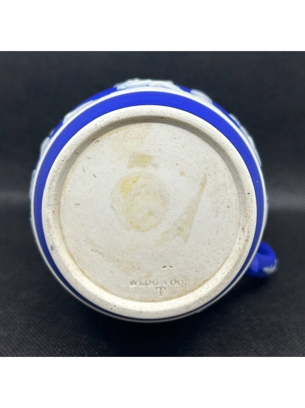 Antique Wedgwood Jasperware rope handled jug/pitcher c. Late 1800s- early 1900’s - Picture 14 of 15